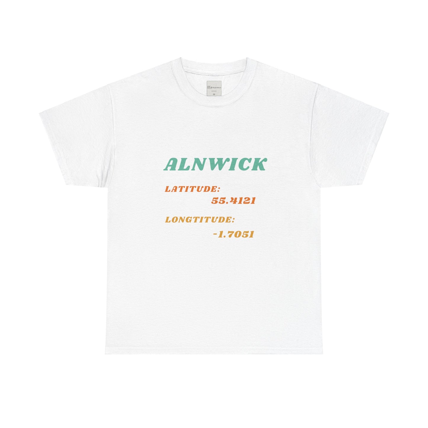 Alnwick Latitude and Longitude Unisex Tee