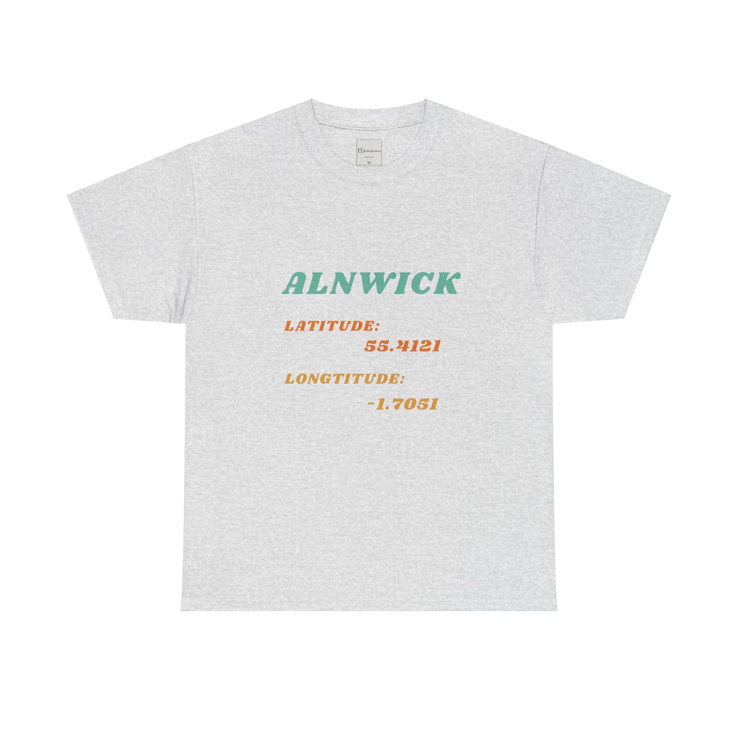 Alnwick Latitude and Longitude Unisex Tee