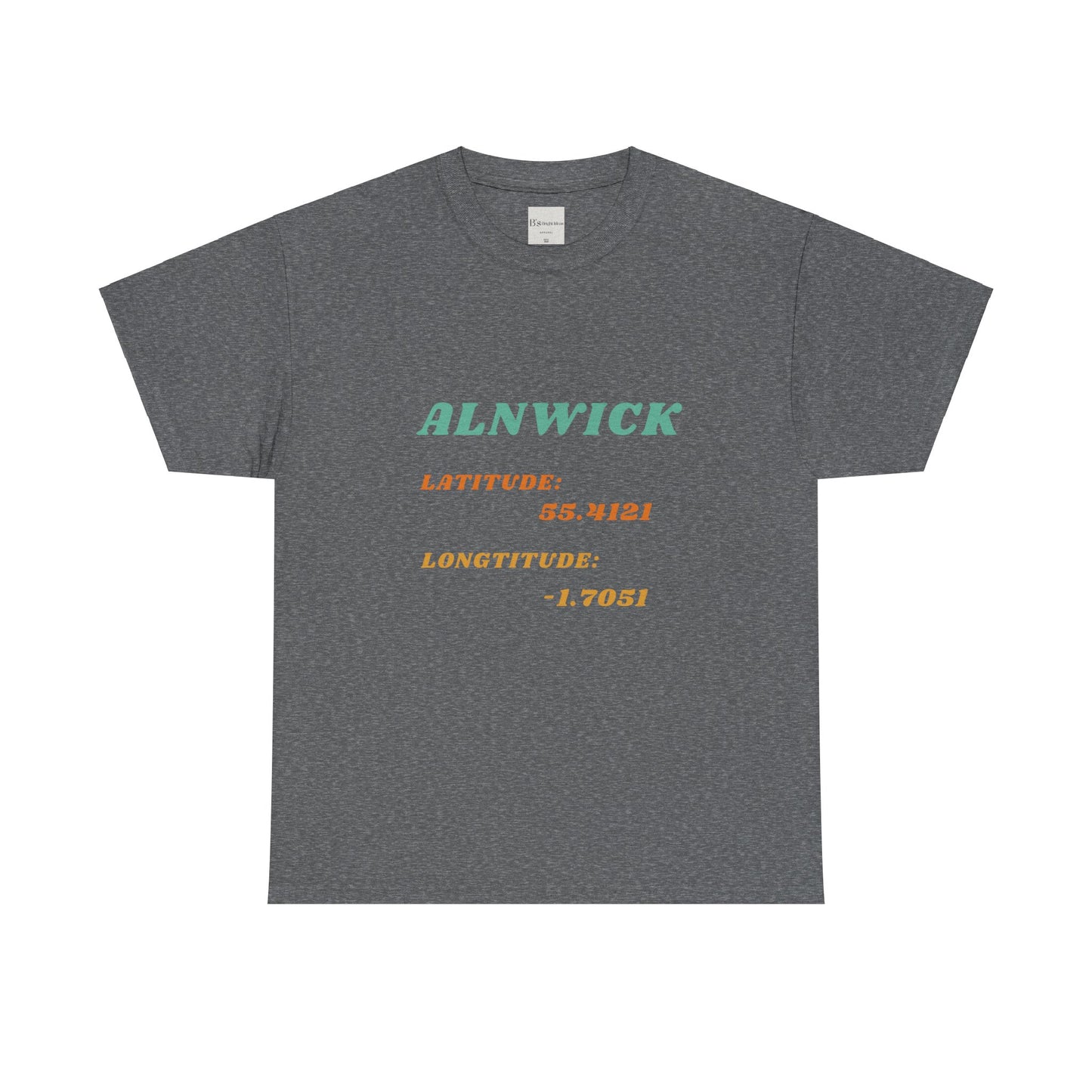 Alnwick Latitude and Longitude Unisex Tee