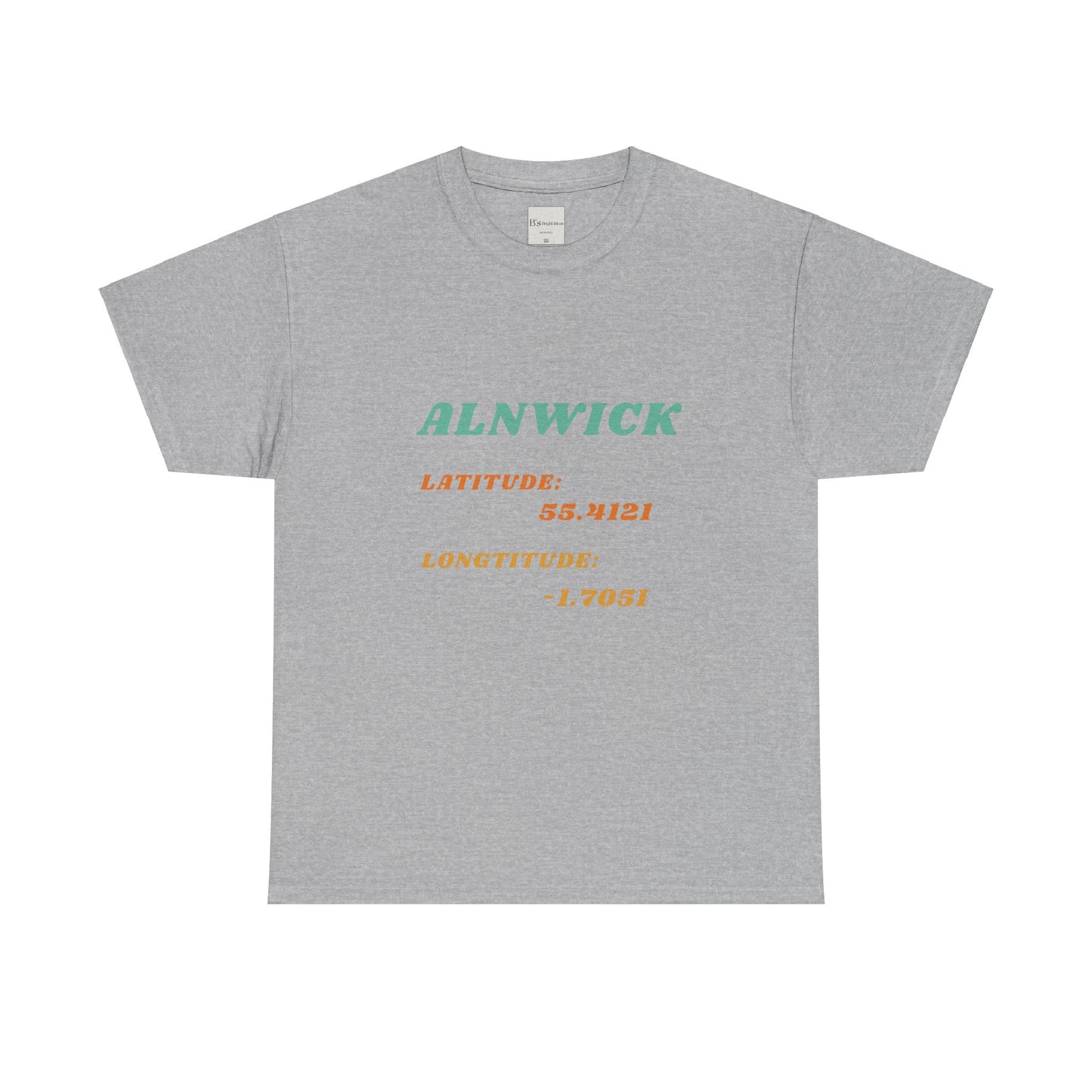 Alnwick Latitude and Longitude Unisex Tee