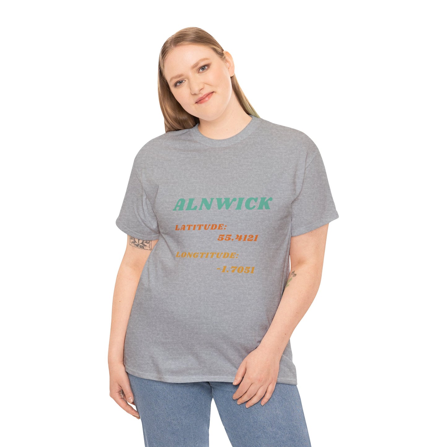 Alnwick Latitude and Longitude Unisex Tee