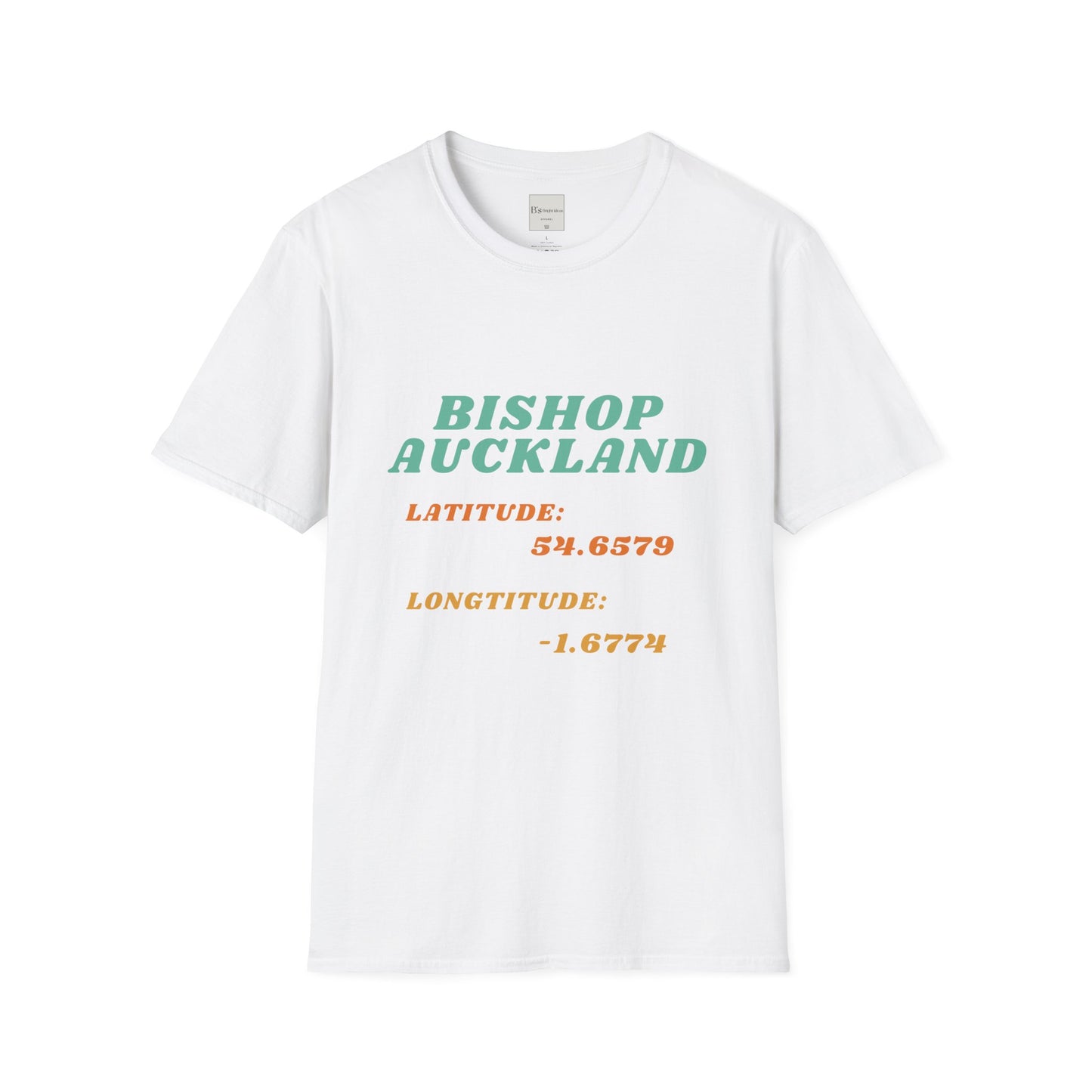 Latitude Longitude Bishop Auckland County Durham T-Shirt