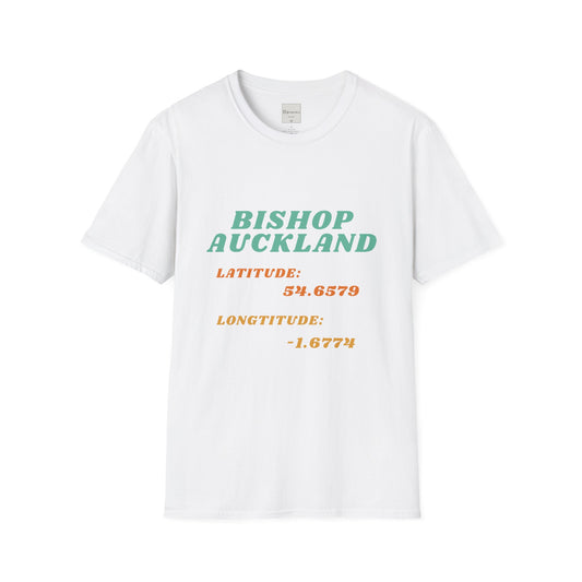 Latitude Longitude Bishop Auckland County Durham T-Shirt