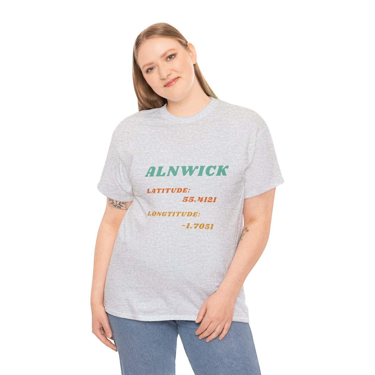 Alnwick Latitude and Longitude Unisex Tee